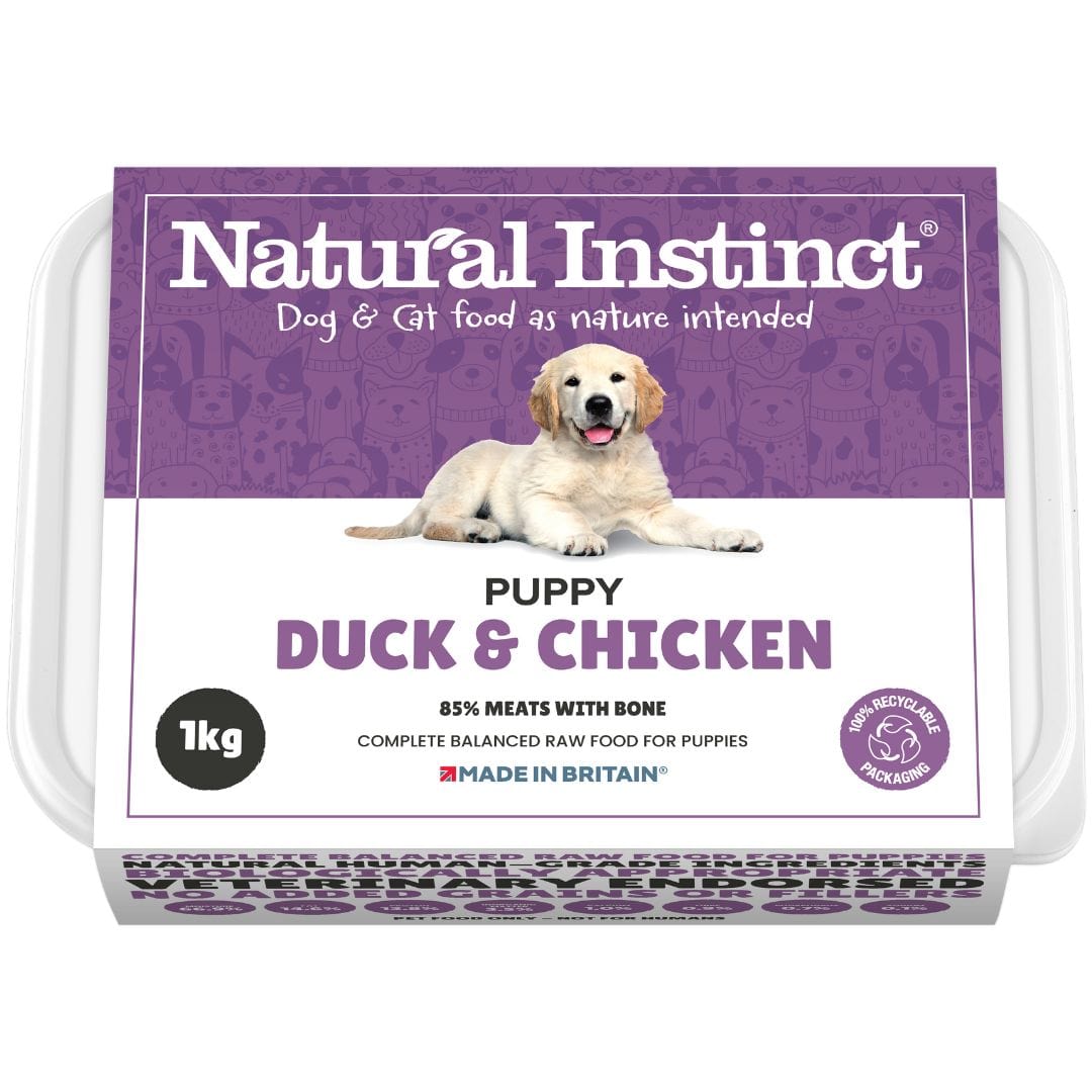 natural instinct puppy duck& chicken 2x500g